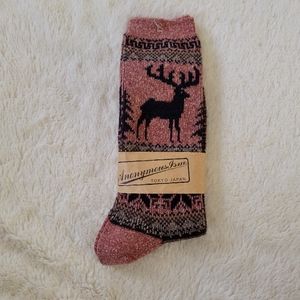 SOLD Anonymous Ism Reindeer Socks BRAND NEW